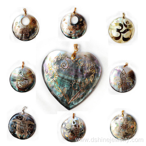 Natural Shell Craftwork Pendant Jewelry Handmade Necklaces